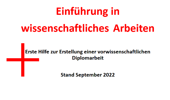 Screenshot Wissenschaftliches Arbeiten
