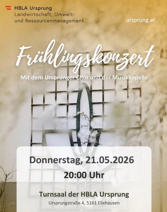 Plakat Ursprunger Frühlingskonzert